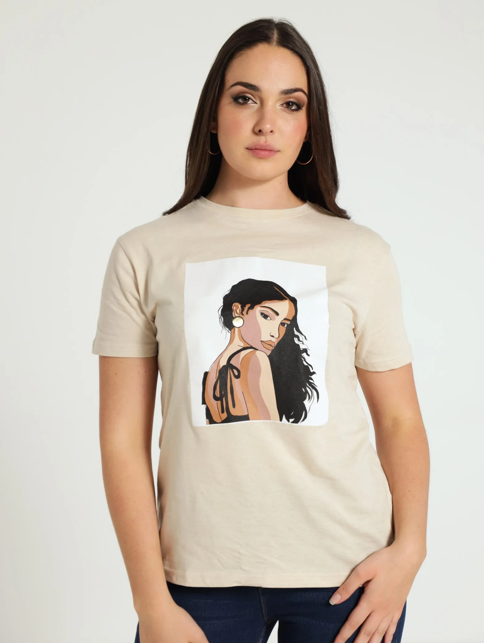 Regular Tee - Light Stone