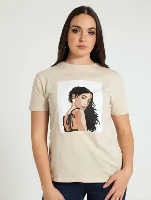 Regular Tee - Light Stone