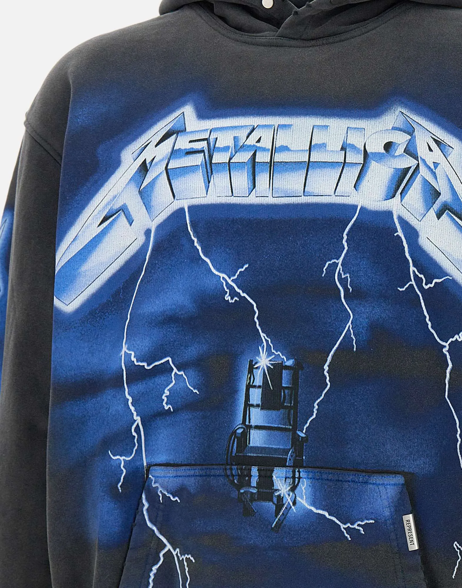 Representera vintage grå Metallica -tröja