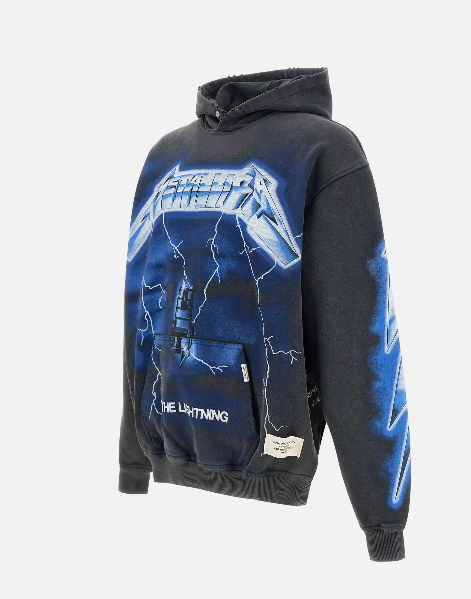 Representera vintage grå Metallica -tröja