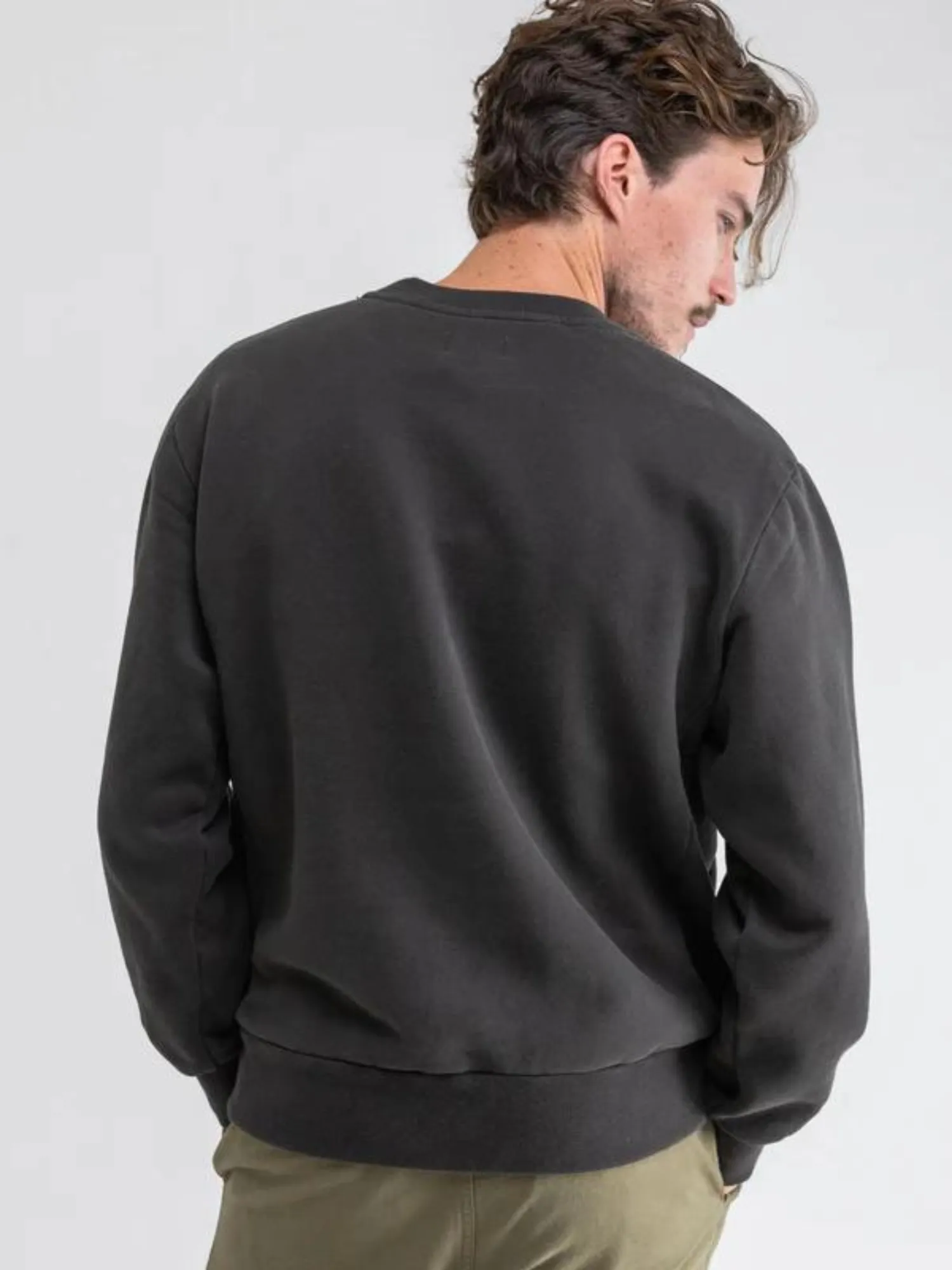 Rhythm Classic Fleece Crew - Vintage Black