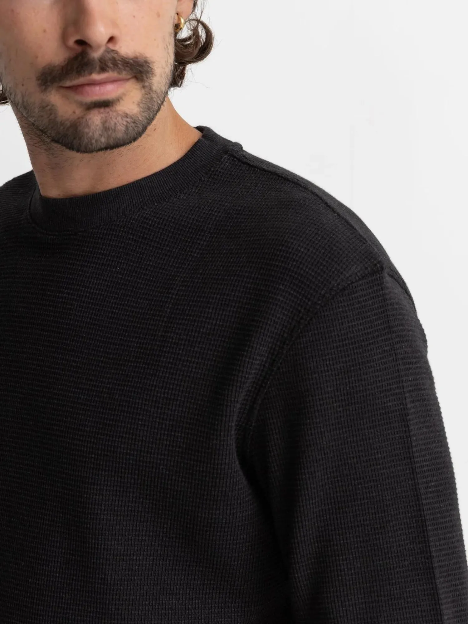 Rhythm Classic Waffle Knit - Vintage Black