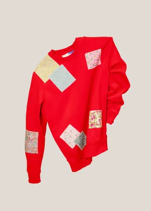 Rialto Jean Project Mixed Print Patchwork Sweatshirt