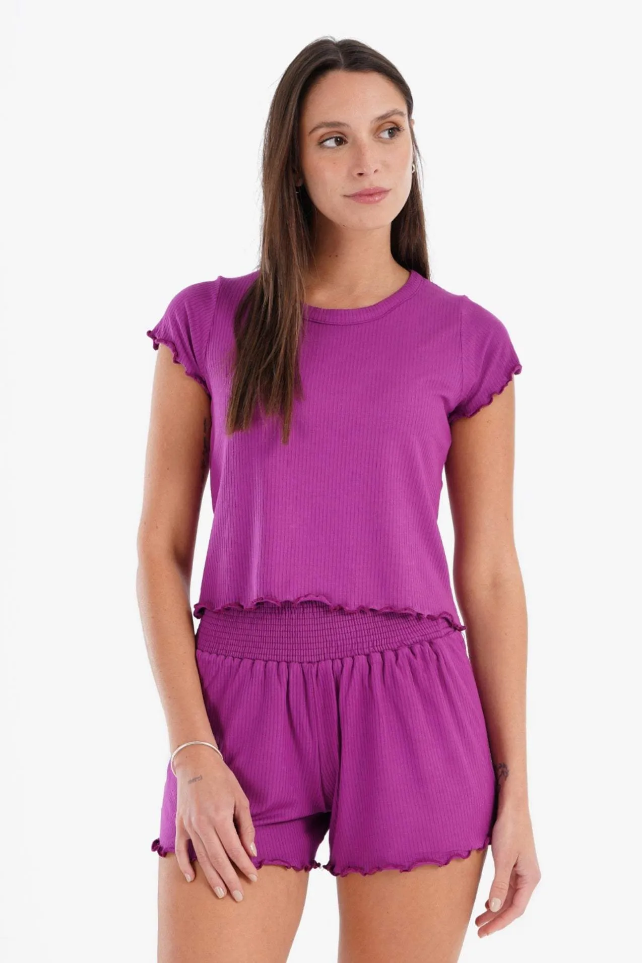 Ribbed Matching Pyjama Set