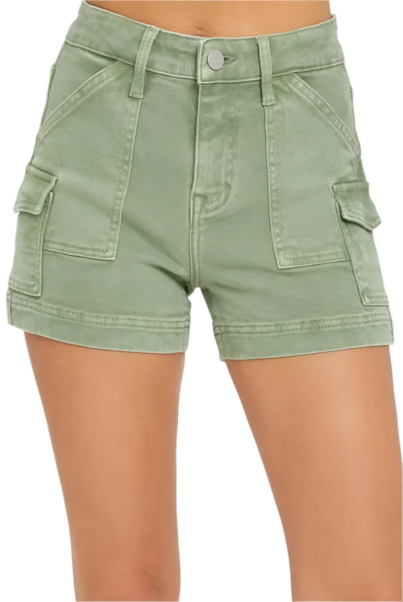 Risen Women's Cargo Shorts Olive