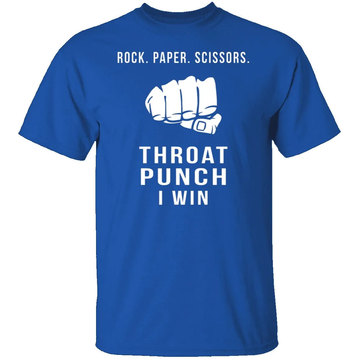 Rock Paper Scissors Throat Punch I Win T-Shirt
