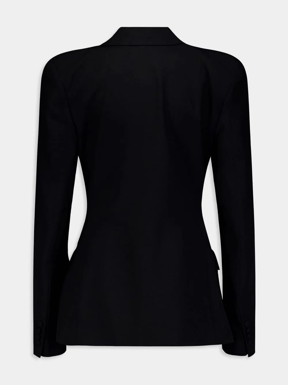 Round Shoulder Waisted Blazer