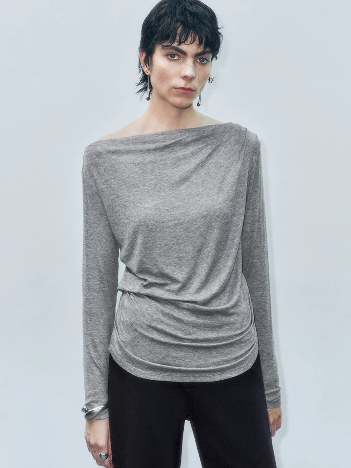 Ruched Regular T-Shirts