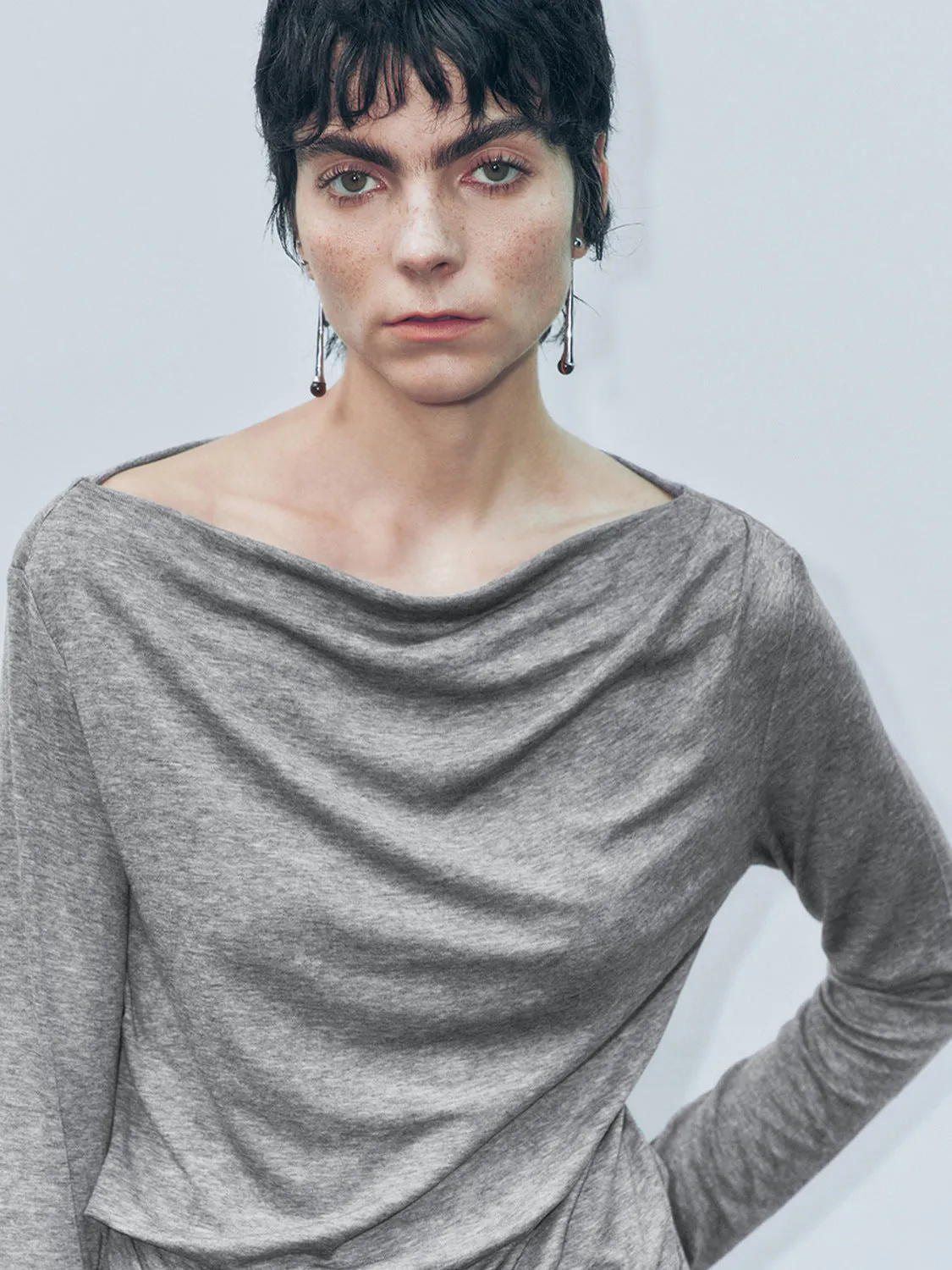 Ruched Regular T-Shirts
