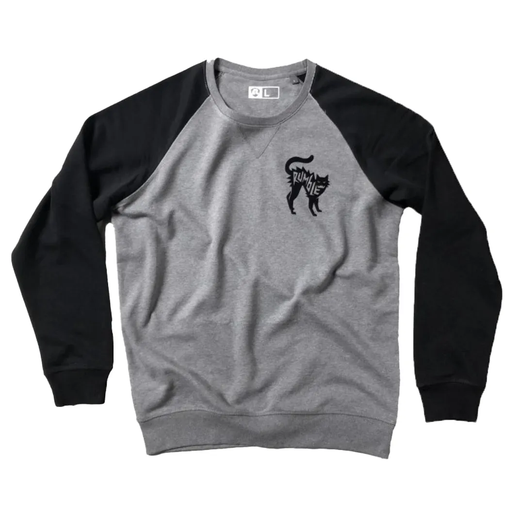 Rumble Cat Black Grey Sweatshirt