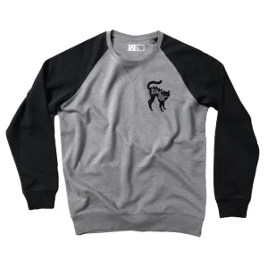 Rumble Cat Black Grey Sweatshirt