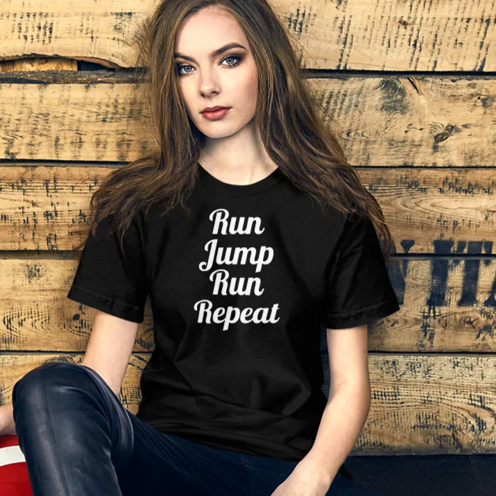 Run/Repeat Agility T-Shirts - Dark