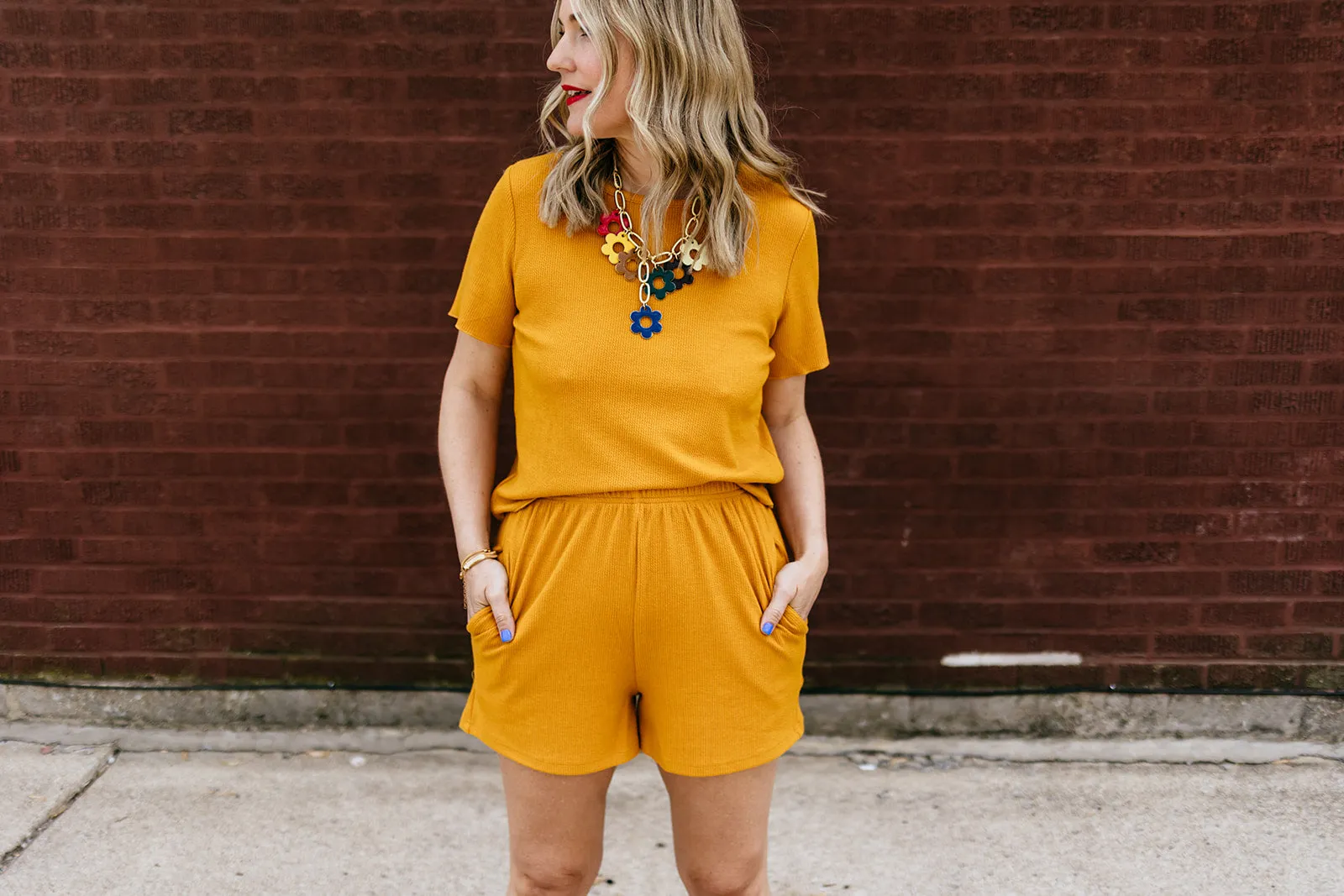 samantha set in mustard