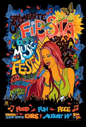 San Clemente Fiesta Music Festival Poster 2016