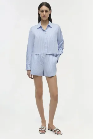 Sarah Short - Blue Hydrangea Stripe