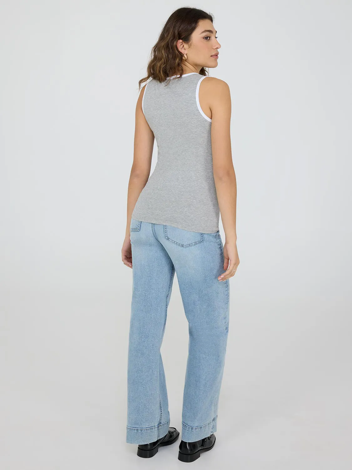 Scoop Neck Jersey Tank Top