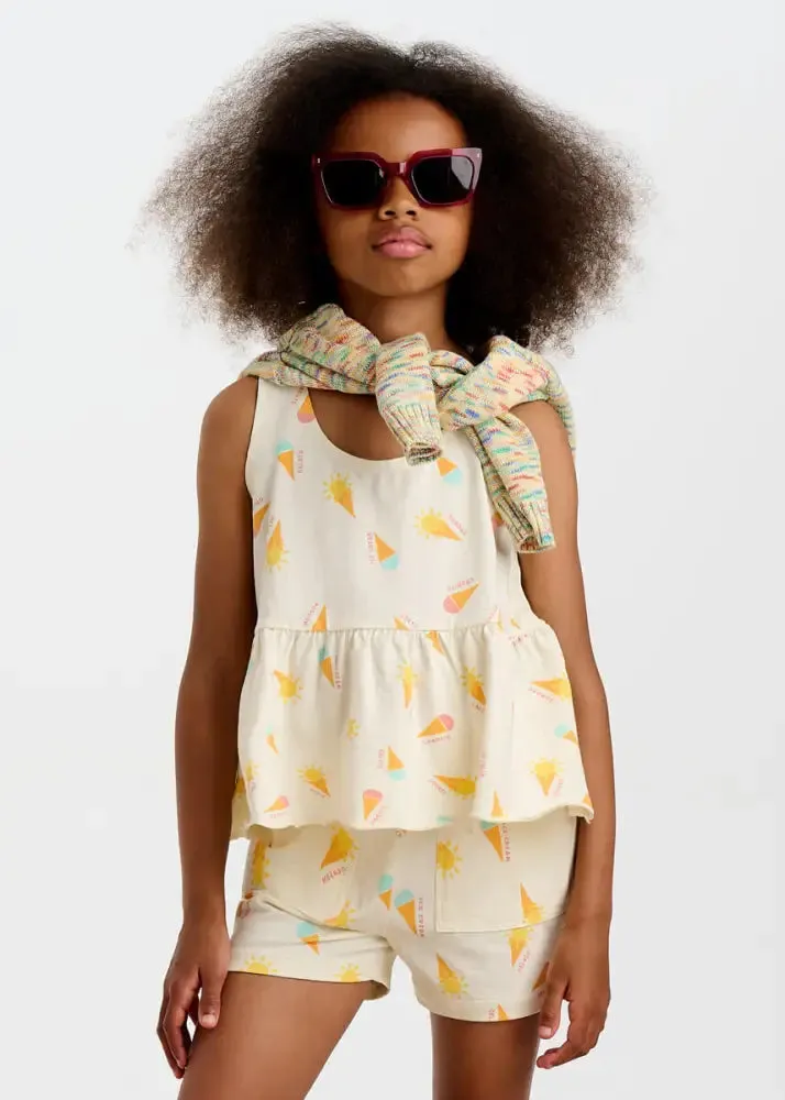 Scoops - Gelato Jersey Baby & Kids Frill Swing Top