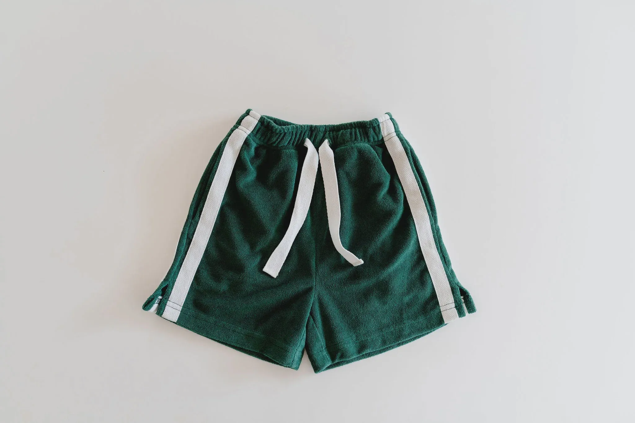 Seamoss Green Terry Towelling Shorts