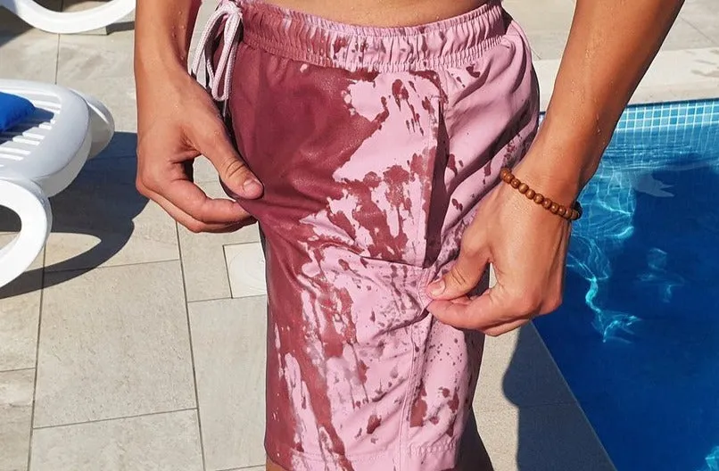Sea'Sons - Bordeaux - Pink | Color changing swim shorts