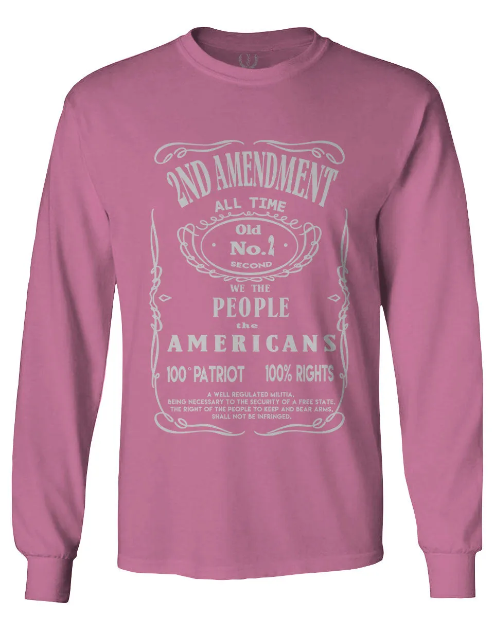 Second 2nd Amendment American Patriot Militia Guns Rights mens Long sleeve t shirt
