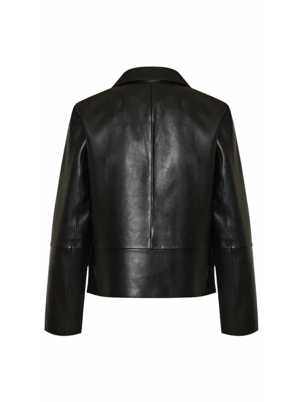 Semi-Casual Chic Leather Blazer for Women