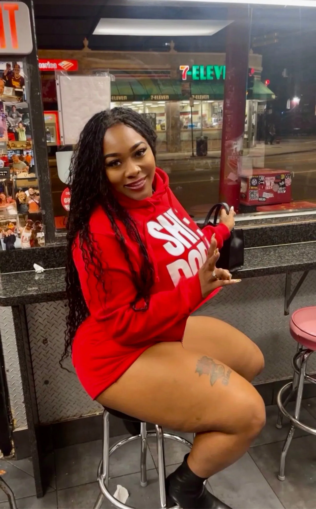 She Dope Red Short Set