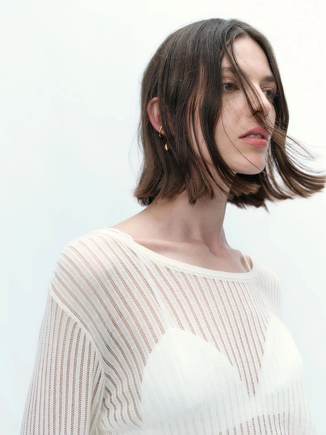 Sheer Knitted T-Shirts