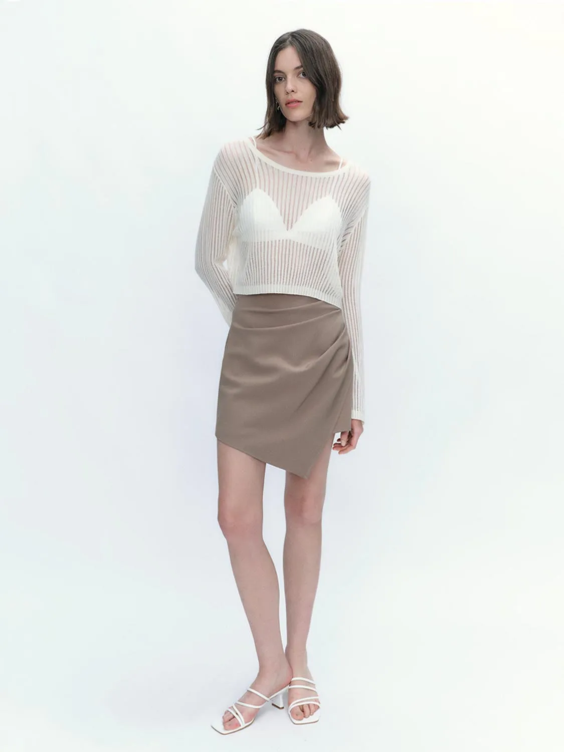 Sheer Knitted T-Shirts