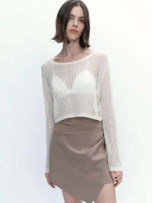 Sheer Knitted T-Shirts
