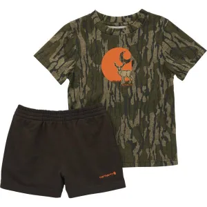 Short-Sleeve T-Shirt & French Terry Shorts Set for Babies - Mossy Oak Original Bottomland - Size 24 Months