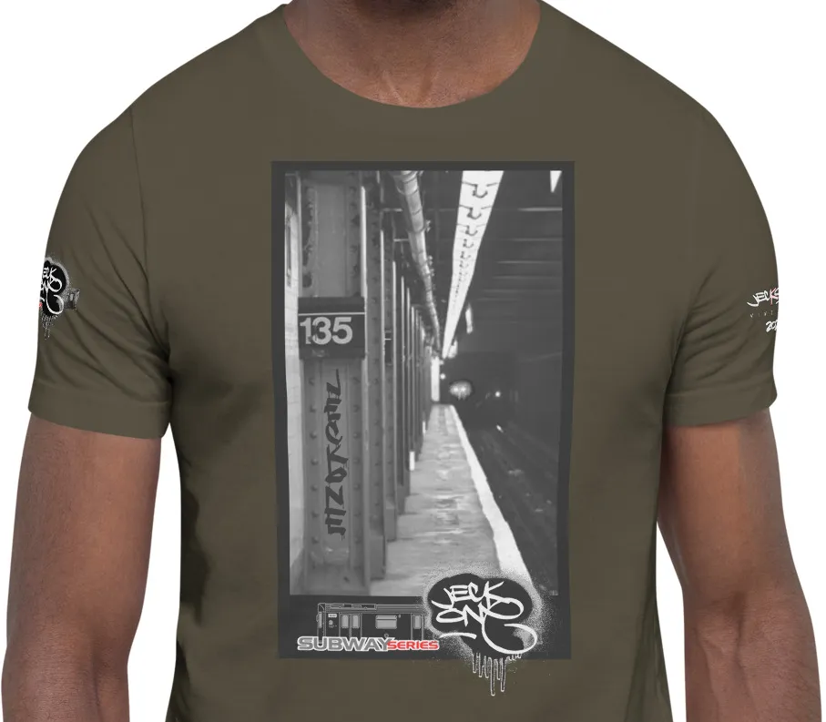 SHORT SLEEVE TEE  (uniSex) :  135th Street 3trainComing -(2020 upgraded classic)