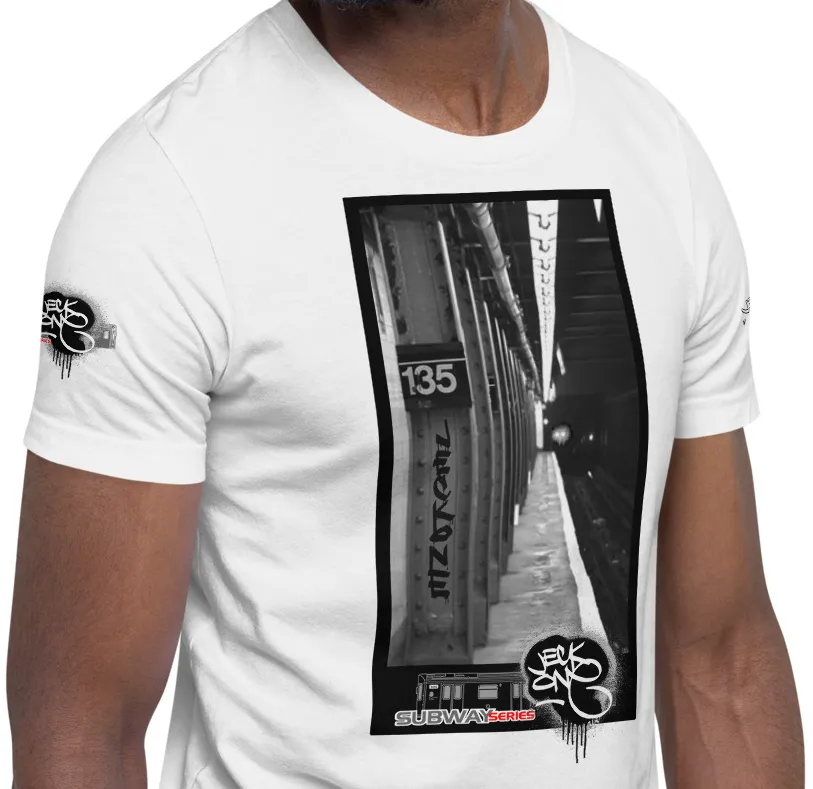 SHORT SLEEVE TEE  (uniSex) :  135th Street 3trainComing -(2020 upgraded classic)