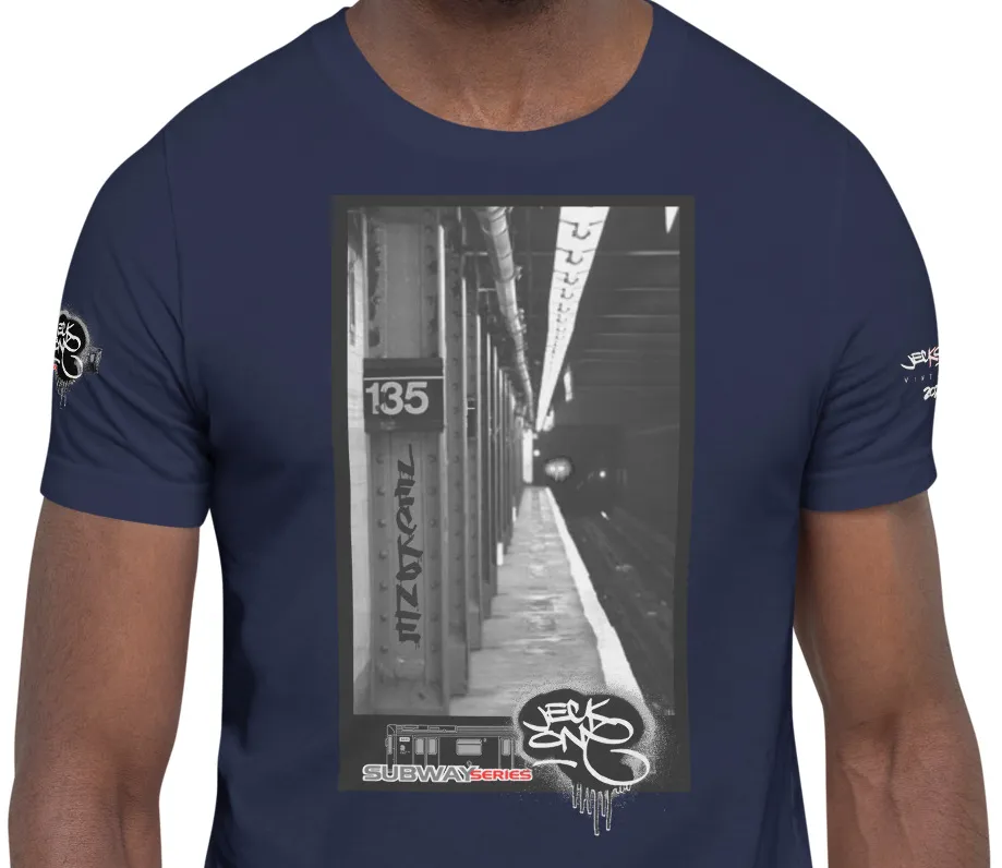SHORT SLEEVE TEE  (uniSex) :  135th Street 3trainComing -(2020 upgraded classic)