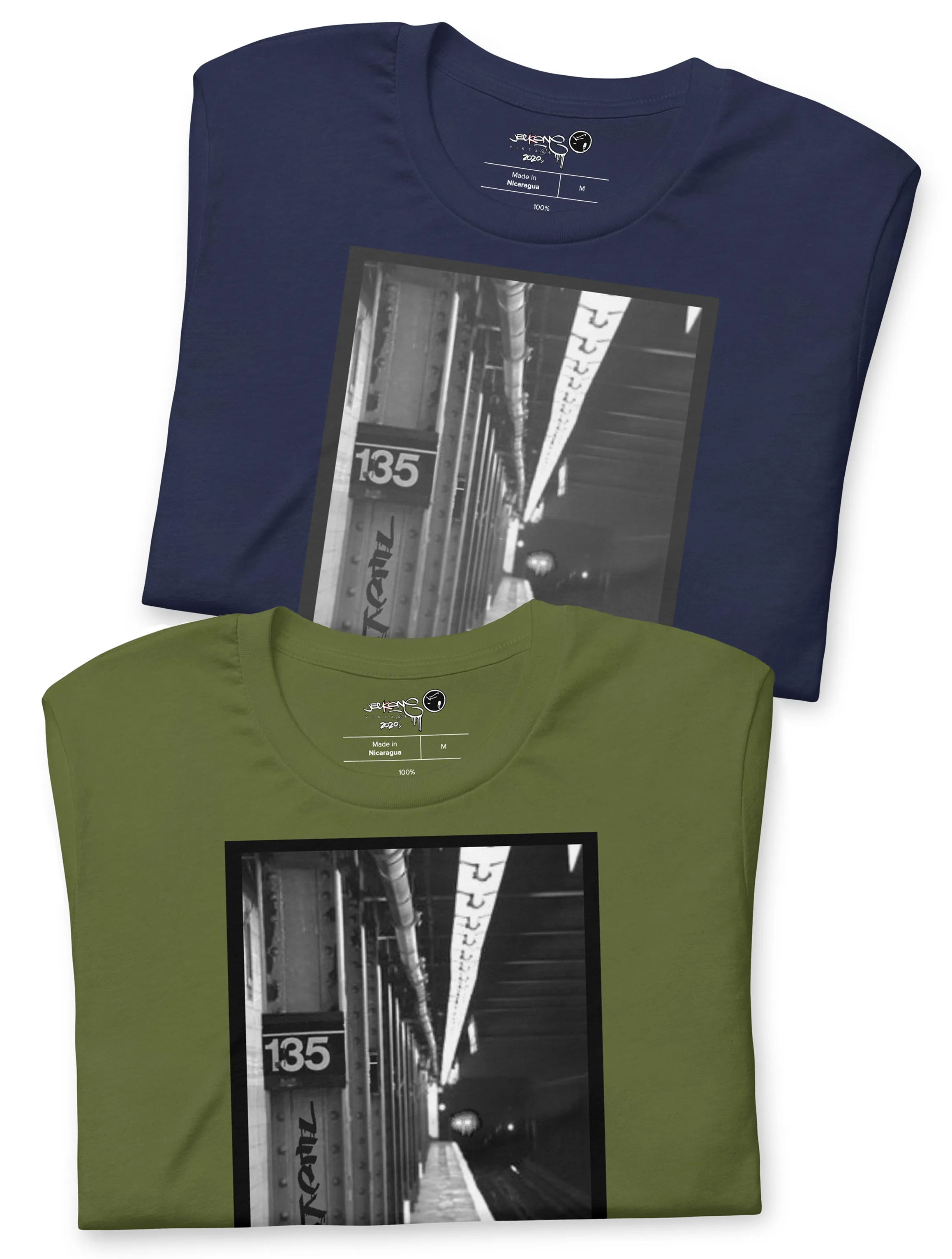 SHORT SLEEVE TEE  (uniSex) :  135th Street 3trainComing -(2020 upgraded classic)