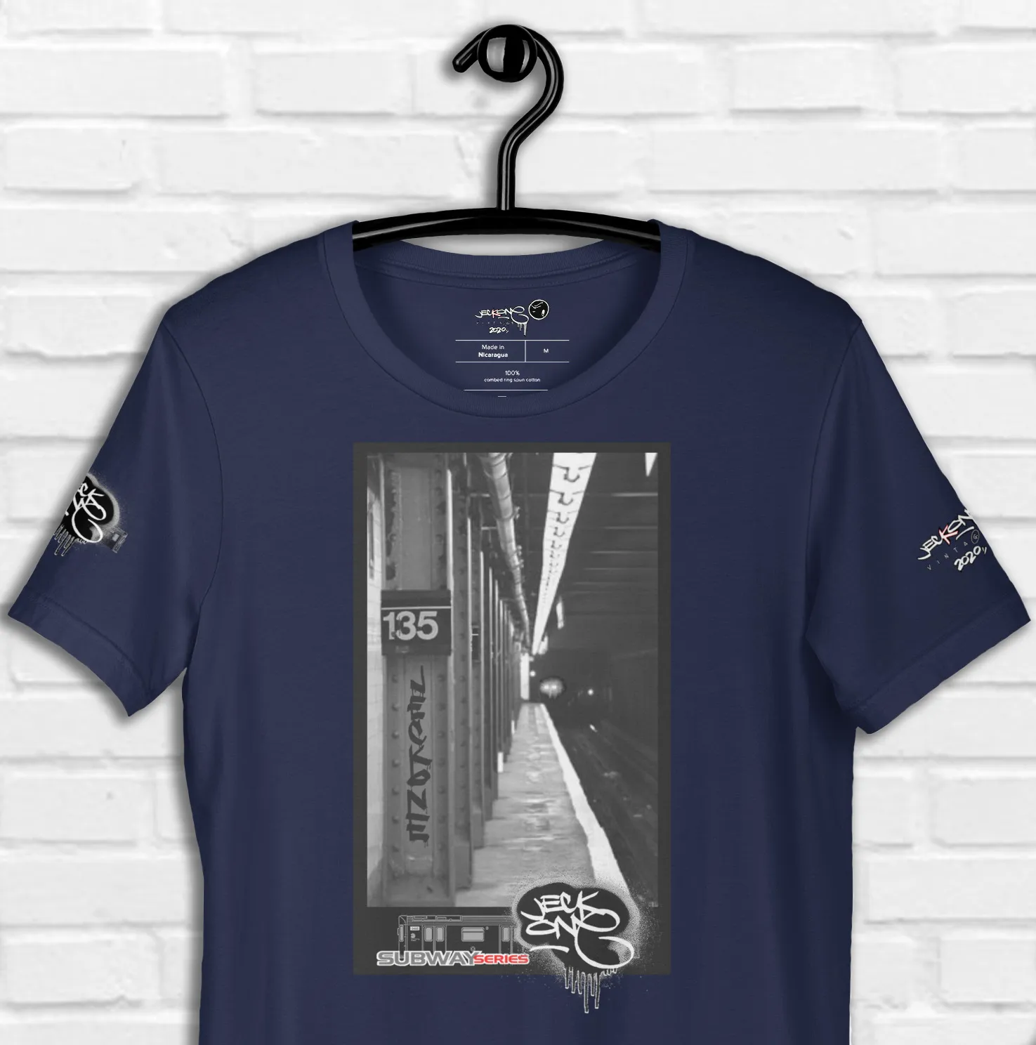 SHORT SLEEVE TEE  (uniSex) :  135th Street 3trainComing -(2020 upgraded classic)
