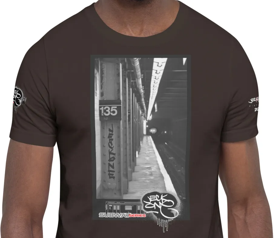 SHORT SLEEVE TEE  (uniSex) :  135th Street 3trainComing -(2020 upgraded classic)