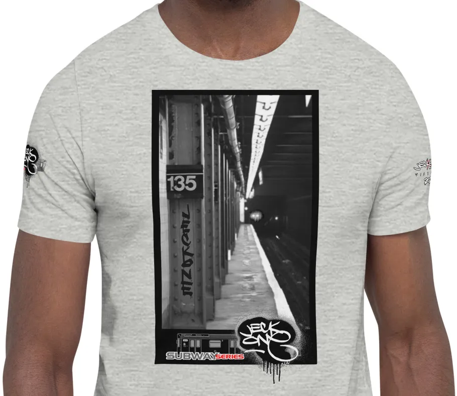 SHORT SLEEVE TEE  (uniSex) :  135th Street 3trainComing -(2020 upgraded classic)