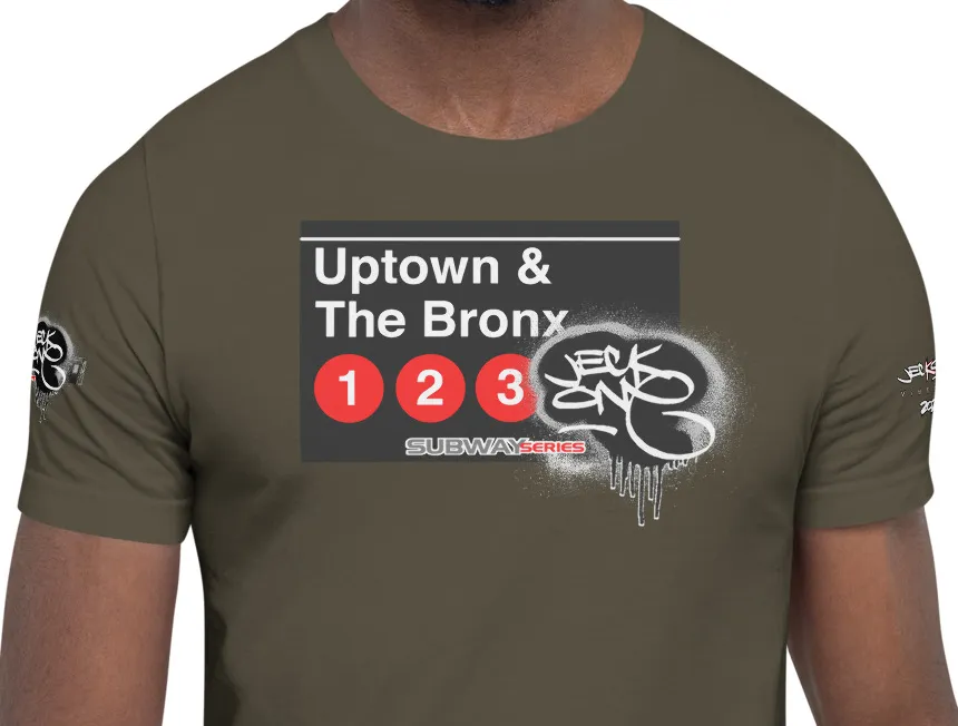 SHORT SLEEVE TEE  (uniSex) : UPTOWN & THE BRONX -(2020 upgraded classic)