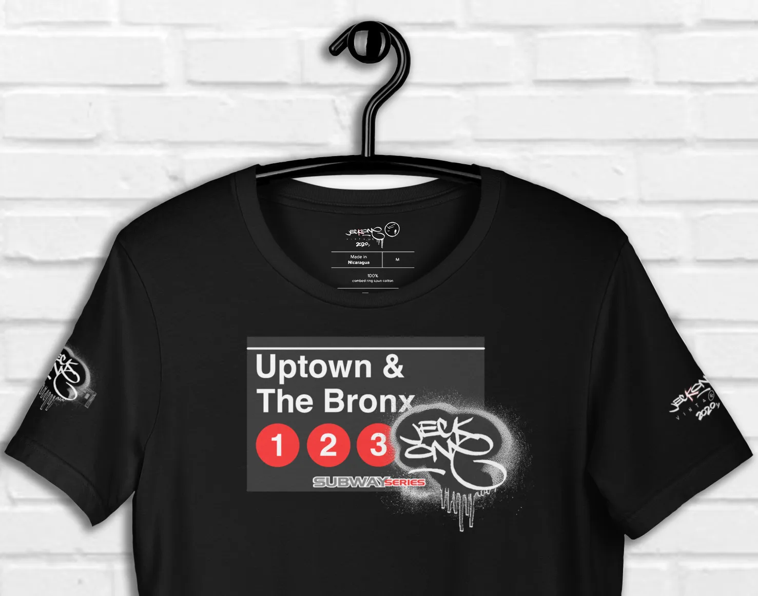 SHORT SLEEVE TEE  (uniSex) : UPTOWN & THE BRONX -(2020 upgraded classic)