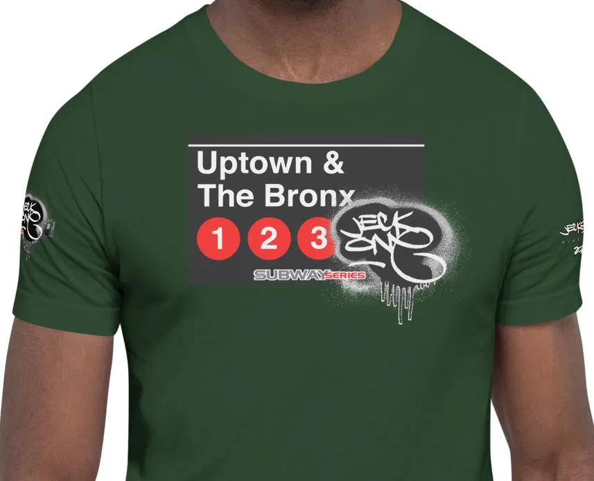 SHORT SLEEVE TEE  (uniSex) : UPTOWN & THE BRONX -(2020 upgraded classic)