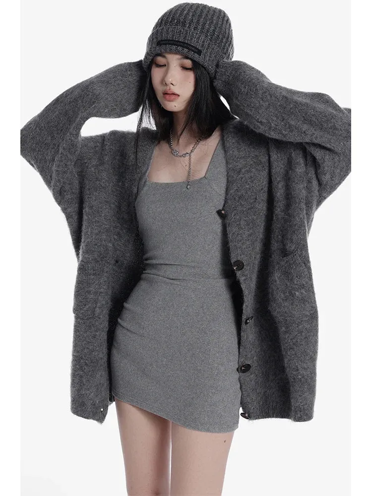 Single Breasted Vintage Sweater