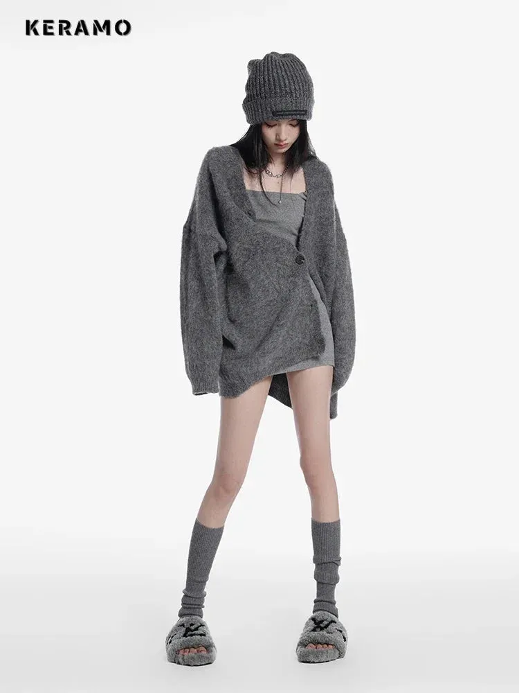 Single Breasted Vintage Sweater