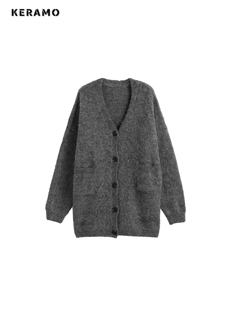 Single Breasted Vintage Sweater