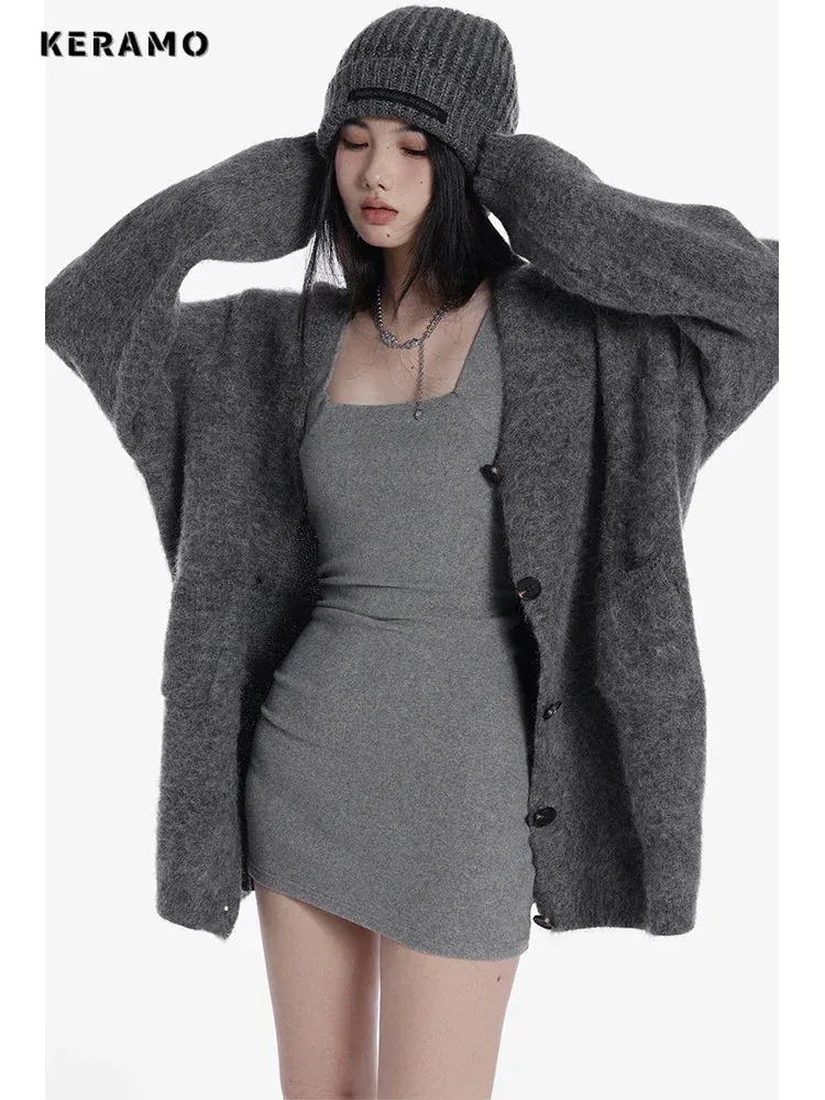 Single Breasted Vintage Sweater
