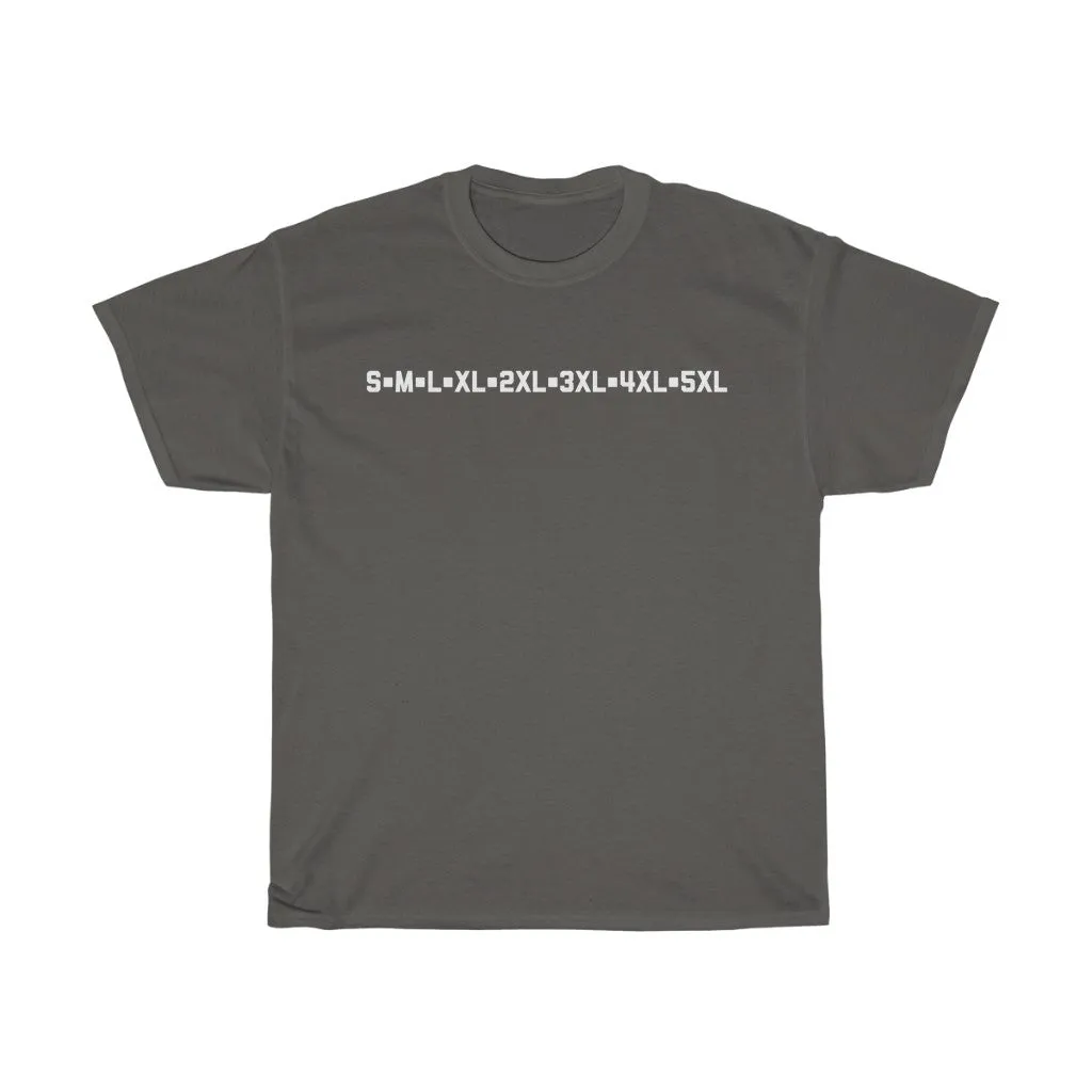 Sizes Adult T-shirt