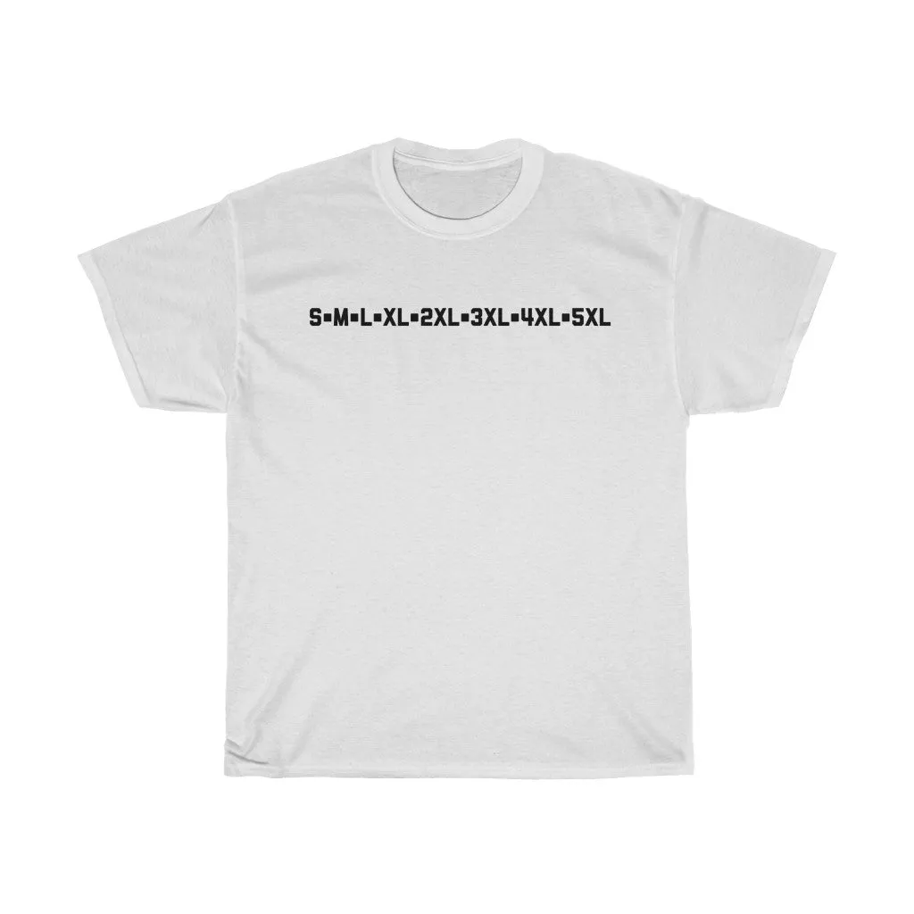 Sizes Adult T-shirt