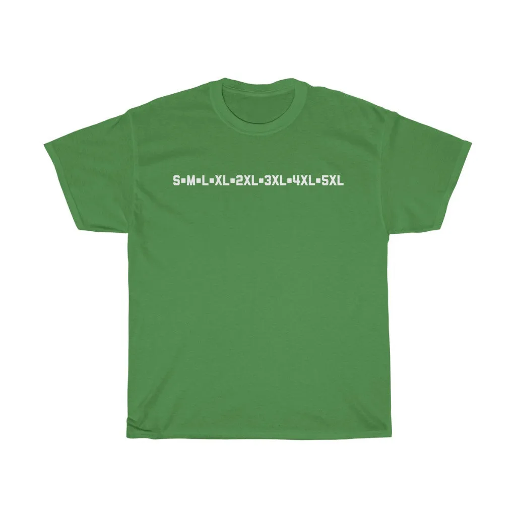 Sizes Adult T-shirt