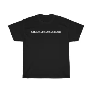 Sizes Adult T-shirt