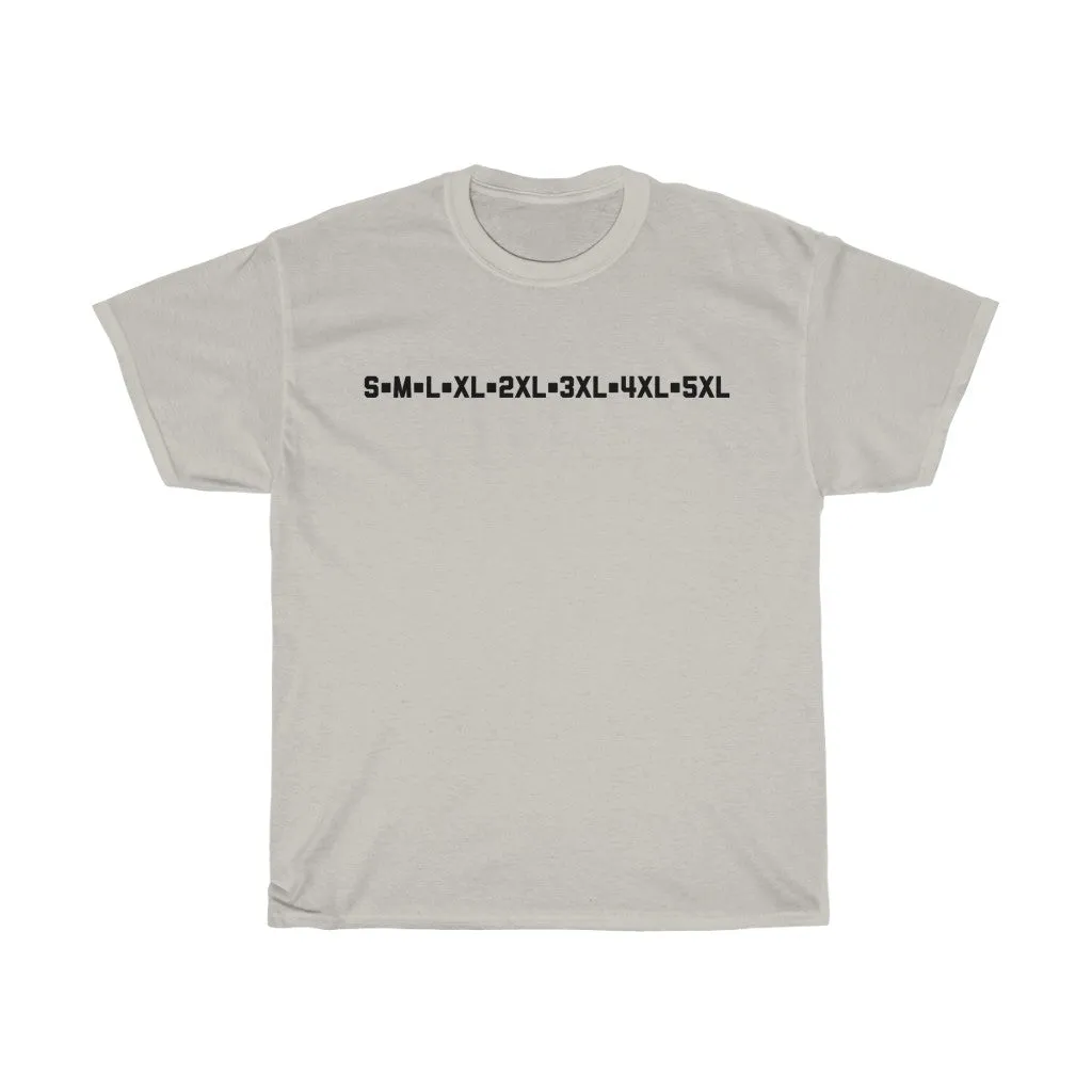 Sizes Adult T-shirt