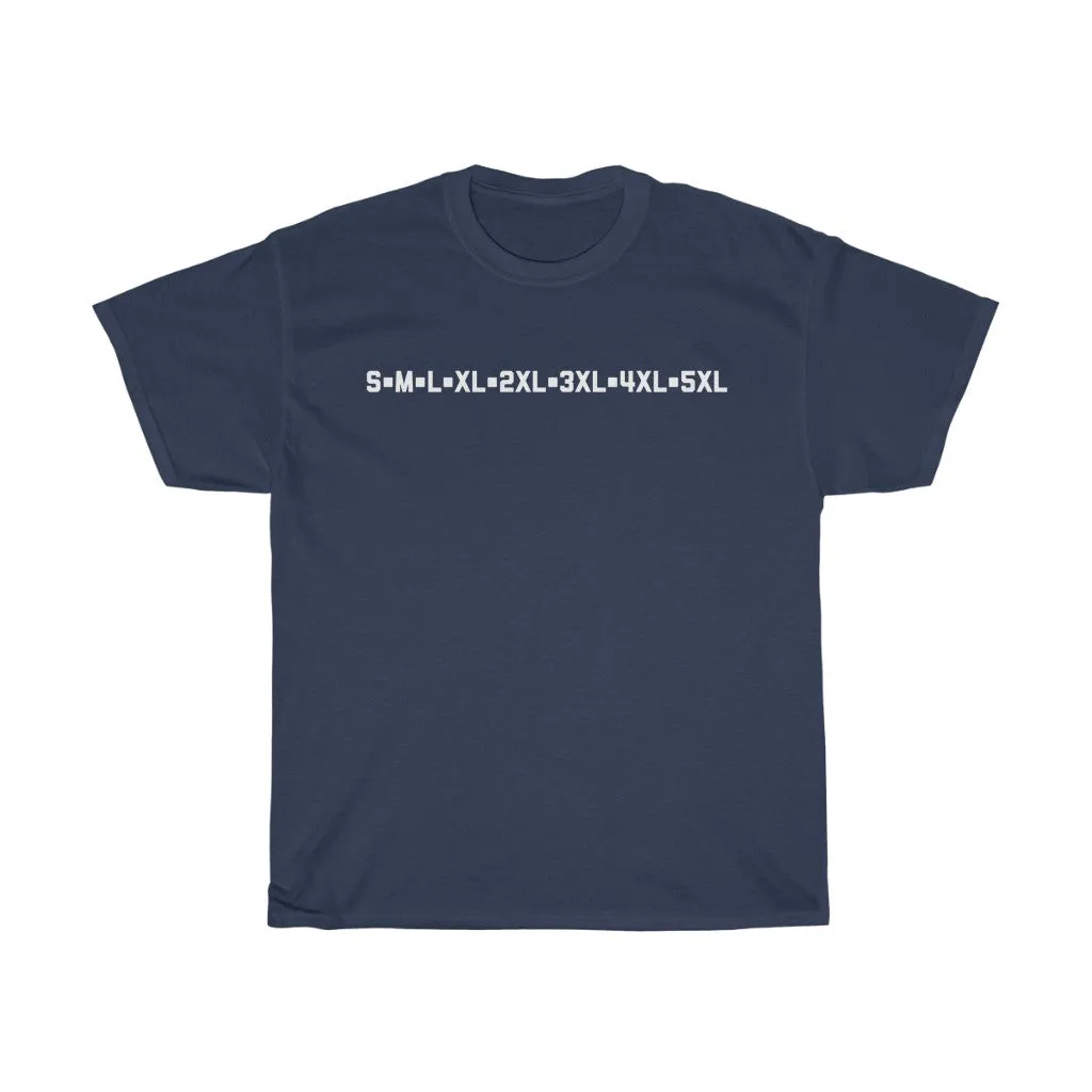 Sizes Adult T-shirt